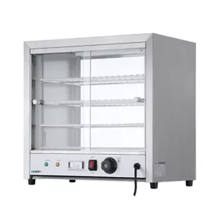 Devanti Commercial Food Warmer Pie Hot Display Showcase Cabinet Stainless Steel - Picture 1 of 7
