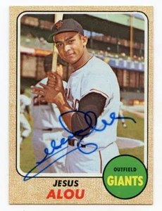 JESUS ALOU Signed 1968 Topps #452 Giants  - Bild 1 von 1
