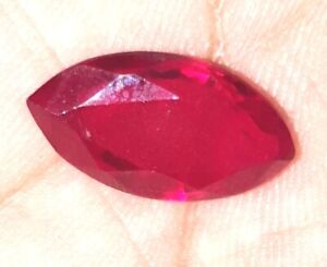 12.80 Cts Natual Mozambique Red Ruby Marquise Shape GGL Certified. Gemstone 