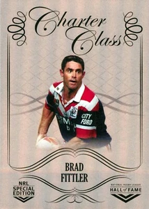 2018 SYDNEY ROOSTERS NRL Card BRAD FITTLER Glory Charter Class Chrome - Picture 1 of 3