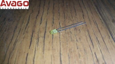 5x Avago 3 mm gelb LED HLMP-1719 Niederstrom 17,5 mW - Bild 1 von 4