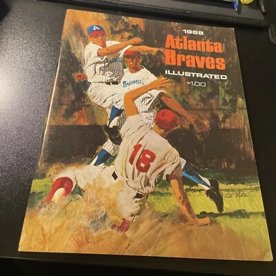 1968 Atlanta Braves Official Yearbook Program in Very Good Condition Hank Aaron - Image 1 of 4