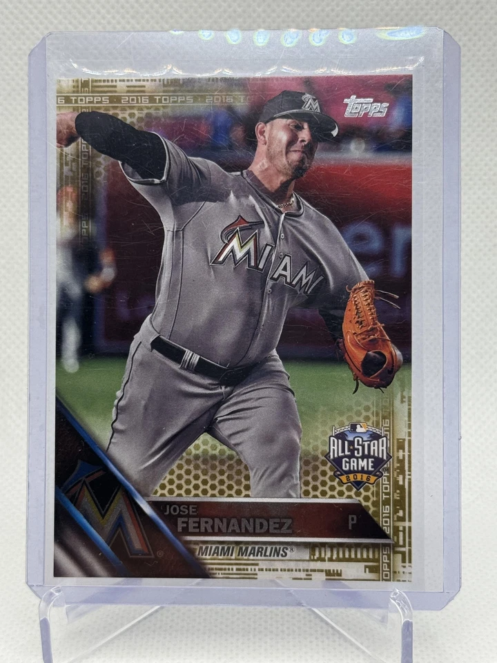 2016 Topps Update #US223 Jose Fernandez Gold #/2016 - Image 1 of 2