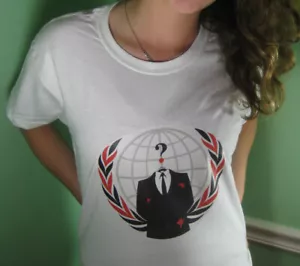 We are anonymous blood splatter crest T shirt tee - Picture 1 of 1
