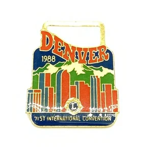 Vintage Lions Club 71st International Convention Denver Pin 1988 - Bild 1 von 3