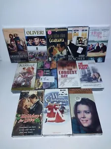 Lot Of 12 New Sealed Vhs Tapes Casablanca, Longest Day, Oliver - Picture 1 of 8
