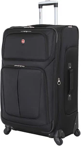 Sion Softside Expandable Roller Luggage, Black, Checked-Large 29-Inch - Picture 1 of 11