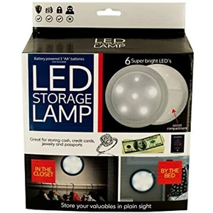 Kole Imports OL033 Light Source LED Secret Storage Lamp, 8" x 3" - Picture 1 of 1