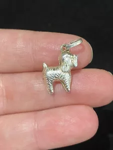 Ciondolo cane vintage in argento massiccio - Foto 1 di 2