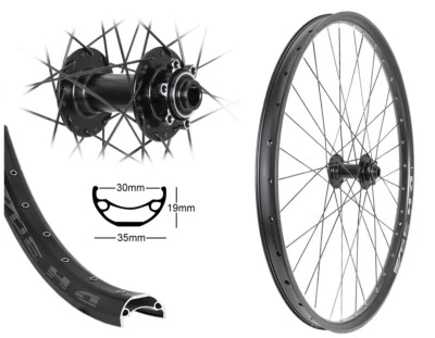 BÄRWINKELS Vorderrad 28" / 29" Disc 30-622 Hohlkammer 6-Loch Boost Steckachse Ø15x110mm MTB