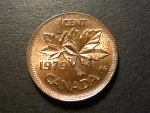 ERROR: Canada 1979 Unc (RB) 1c slightly off-centred broadstrike (no collar) - Bild 1 von 5