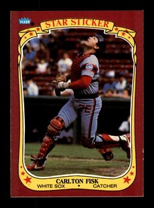 1986 Fleer Star Stickers #38 Carlton Fisk Chicago White Sox