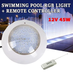 RGB Poollicht Poolbeleuchtung Scheinwerfer w/ Fernbedienung Unterwasser Licht - Bild 1 von 11