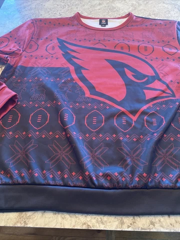 Men's NFL Arizona Cardinals Ugly Printed Sweater Cover