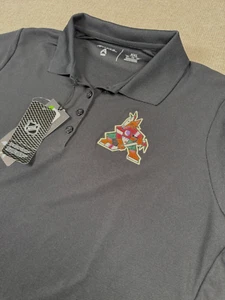 Women’s Antigua Arizona Coyotes Authentic Black Golf Polo Size 2XL NHL - Picture 1 of 10
