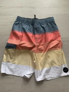Rip Curl Big Boy's L Board Shorts Swim Trunks Elastic Waist Good Vibes Volley - Picture 1 of 3