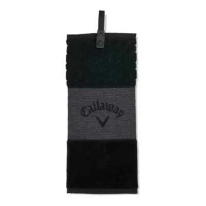 GOLF TOWEL - Black Callaway Golf Tri Fold Bag Cart Buggy Towel - Picture 1 of 2