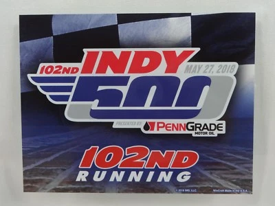 2018 Indianapolis 500 102ND Running Event Collector Decal Indy Brickyard IndyCar - Image 1 of 4