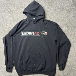 Vintage Urban Aid 4 Life Beat Size XL MTV Music Industry Fights 90s Rap Hoodie - Picture 1 of 8