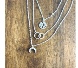 Ellie Sage - Collier multicouche neuf dans Pkg Adventure Chercheur bijoux style boho - Photo 1/23