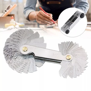 60 Grad Gewindelehre Gewindeschablone Metrisch Zoll 52 Blatt 0,25 - 6 mm - Picture 1 of 12