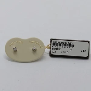 ARMONIE ORECCHINI PUNTO LUCE CON DIAMANTI DA 0,06 CT. IN ORO BIANCO 18KT (0526) - Imagen 1 de 8