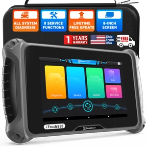 iTouch 880 OBDll Scanner Check Car All System Error Code Reader Injector Coding - Foto 1 di 18