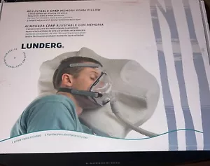 Lunderg Adjustable CPAP Memory Foam Pillow (1 Pillow Case Included) - Picture 1 of 3