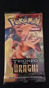 NUOVO SIGILLATO SEALED BUSTINA BOOSTER POKEMON TRIONFO DEI DRAGHI ITA - Foto 1 di 1