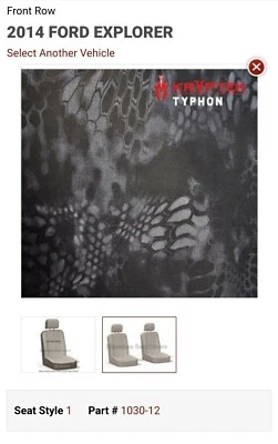 2014 Ford Explorer Cordura сиденья чехлы комплект Kryptek Typhon карта карман. - Изображение 1 из 3
