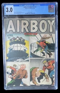 Airboy Comics #V5 #3 CGC 3.0 1948 OFWHT/WHT Pages Only 2 In Census Rare - Picture 1 of 4