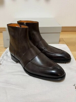 Botas Cortas Santoni Cremallera Lateral Talla 8 1/2 Sin Usar Foto 1 de 4