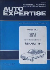 Auto Expertise Renault 18 berlines - Picture 1 of 1