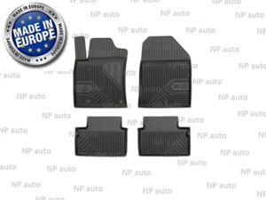 NEW SET LHD BLACK RUBBER FLOOR MATS CAR LINERS ALL WEATHER FOR i30 PD 2017- - Bild 1 von 4