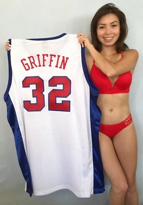 Blake Griffin Clippers Auténtico Adidas Modelo de Juego Cosido Blanco Camiseta de Novato Foto 1 de 4