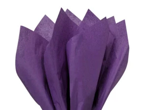 Silk Feel Coloured Tissue Paper Ream - Large Sheets 50x70cms REAM of 480 PURPLE - Picture 1 of 1