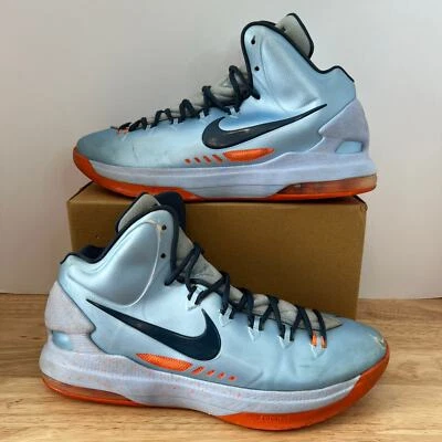Nike KD 5 ‘Ice blue’ Hightop Basketball Sneakers Men’s Size 11.5 - 554988-400 - Image 1 of 4