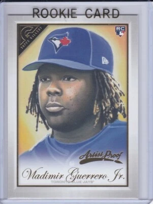 VLADIMIR GUERRERO JR. ROOKIE CARD 2018 Topps Gallery RARE ARTIST'S PROOF VERSION - Image 1 of 2