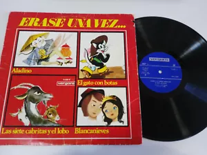 ERASE UNA VEZ EL GATO CON BOTAS BLANCANIEVES ALADINO 1968 - LP VINILO 12" G+/G+ - Imagen 1 de 3