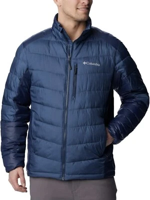 Columbia Labyrinth Loop Gold Standard Omni-Heat Hooded Jacket Mens Sz Small Navy - Image 1 of 4