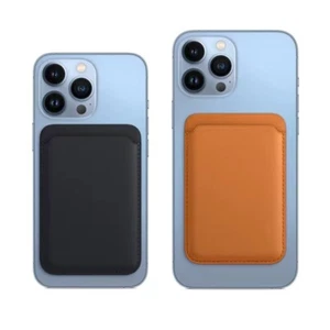 MagSafe Leather Card Holder Wallet For iPhone 12/13/14/15/16 - Photo 1 sur 3