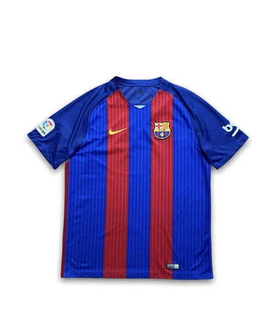 Nike Barcelona 2016-2017 Home SOCCER SHIRT FOOTBALL JERSEY Cover
