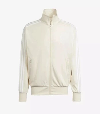 Chaqueta de Pista Adidas Originales Adicolor Firebird Para Hombre Talla L IR9892 Beige y Blanco Foto 1 de 4