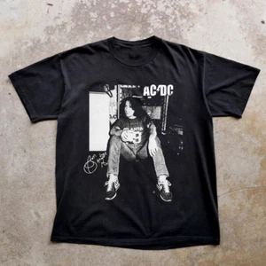 NEW RARE ACDC Bon Scott Classic Short Sleeve Black All Size Gift Shirt VC2003 - Picture 1 of 4