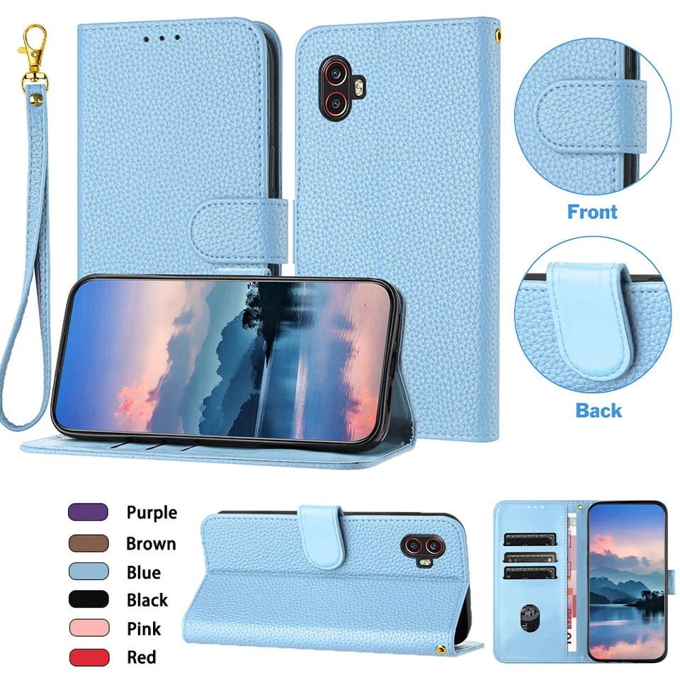 For Samsung Galaxy "M" F" Xcover" Series Magnetic Leather Flip Card Wallet Case - Image 1 of 1