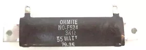 Resistencia Ohmite Wire-round Chasis-montaje 3K 5% 55 vatios, pn F55J3K0 - Imagen 1 de 9