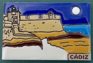 Souvenir Fridge Magnet Cadiz Castle Of San Sebastian Andalucia Spain - Picture 1 of 1