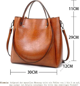 Leder Handtaschen Damen Grosse Ledertasche Damen Shopper Groß Tasche von pahajim - Bild 1 von 6