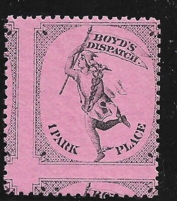 * BOYDS  DISPTACH  20L44  1880'S  TWO  WAY  MISPERF  MNH  SUPER  NICE * - Image 1 of 2