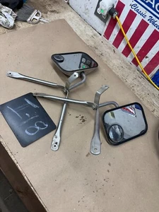 1981 83 84 1987 89 92 93 DODGE D250 D150 D350 PAIR OF OEM STAINLESS DOOR MIRRORS - Picture 1 of 24
